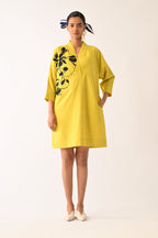 Mono Citrus Sicily Appliqué Dress
