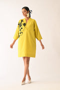 Mono Citrus Sicily Appliqué Dress