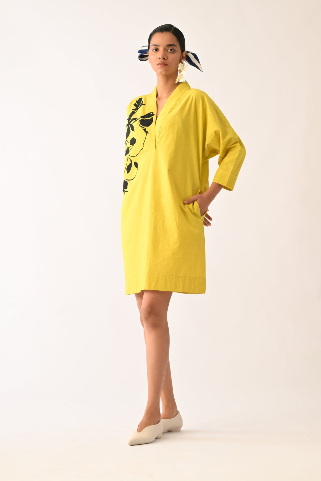 Mono Citrus Sicily Appliqué Dress