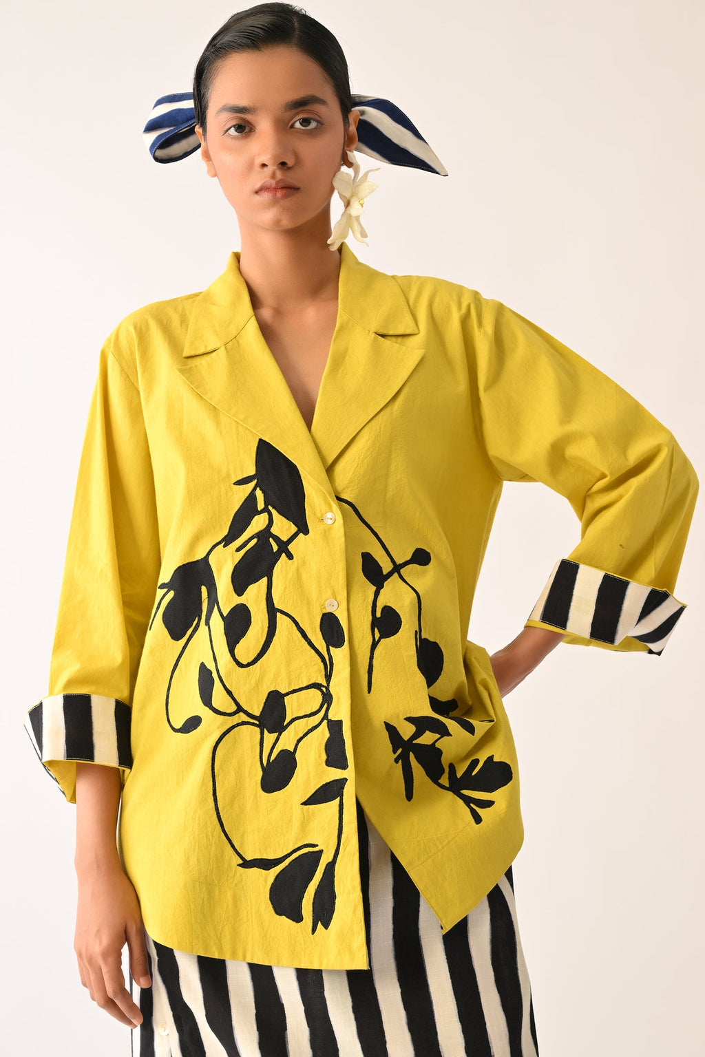 Mono Citrus  Appliqué Jacket