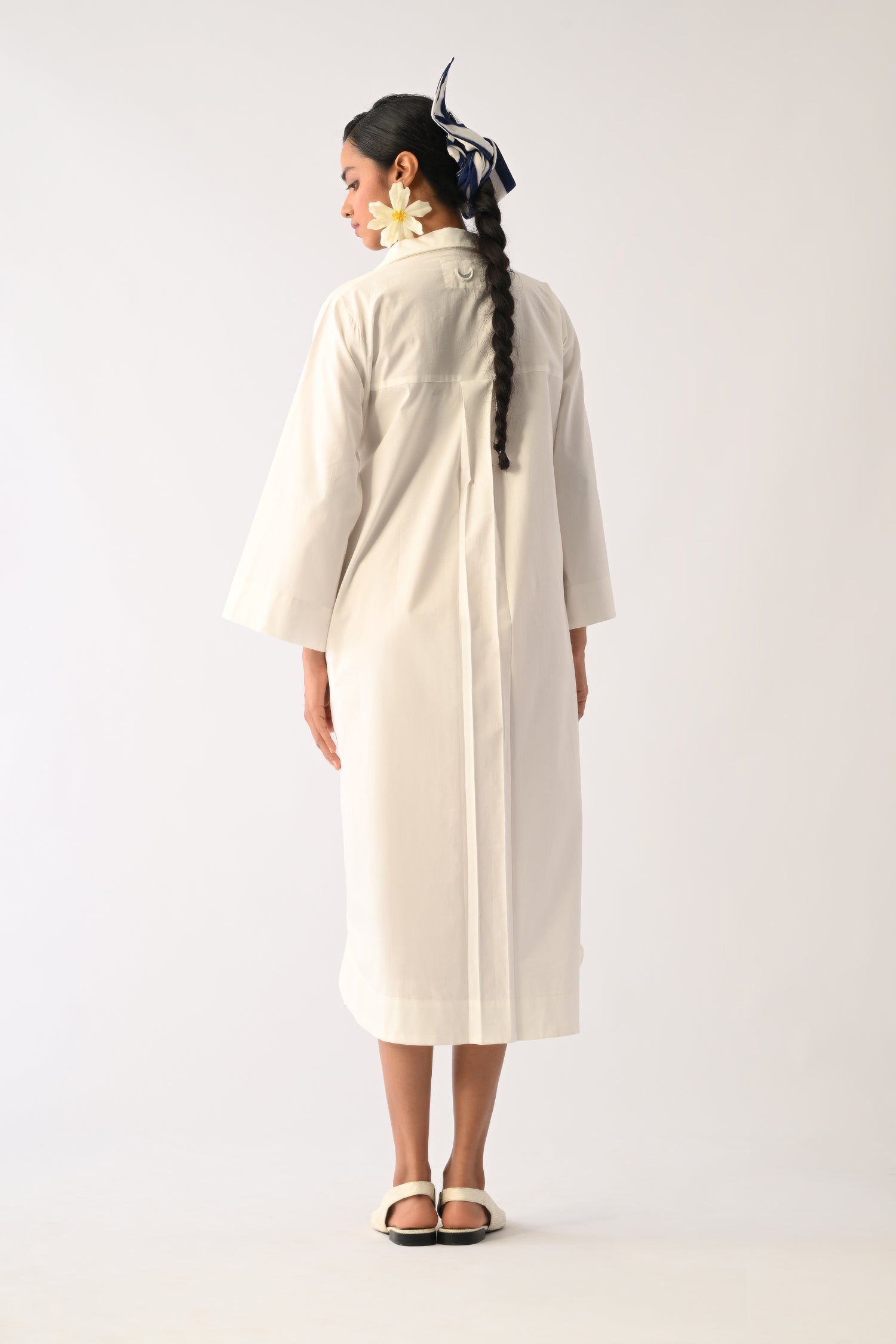 Botanica Ivory Wrap Appliqué Dress