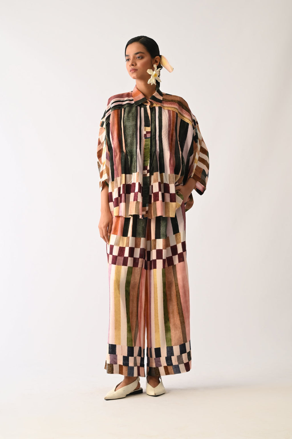 MOSaic Pintuck Shirt Set