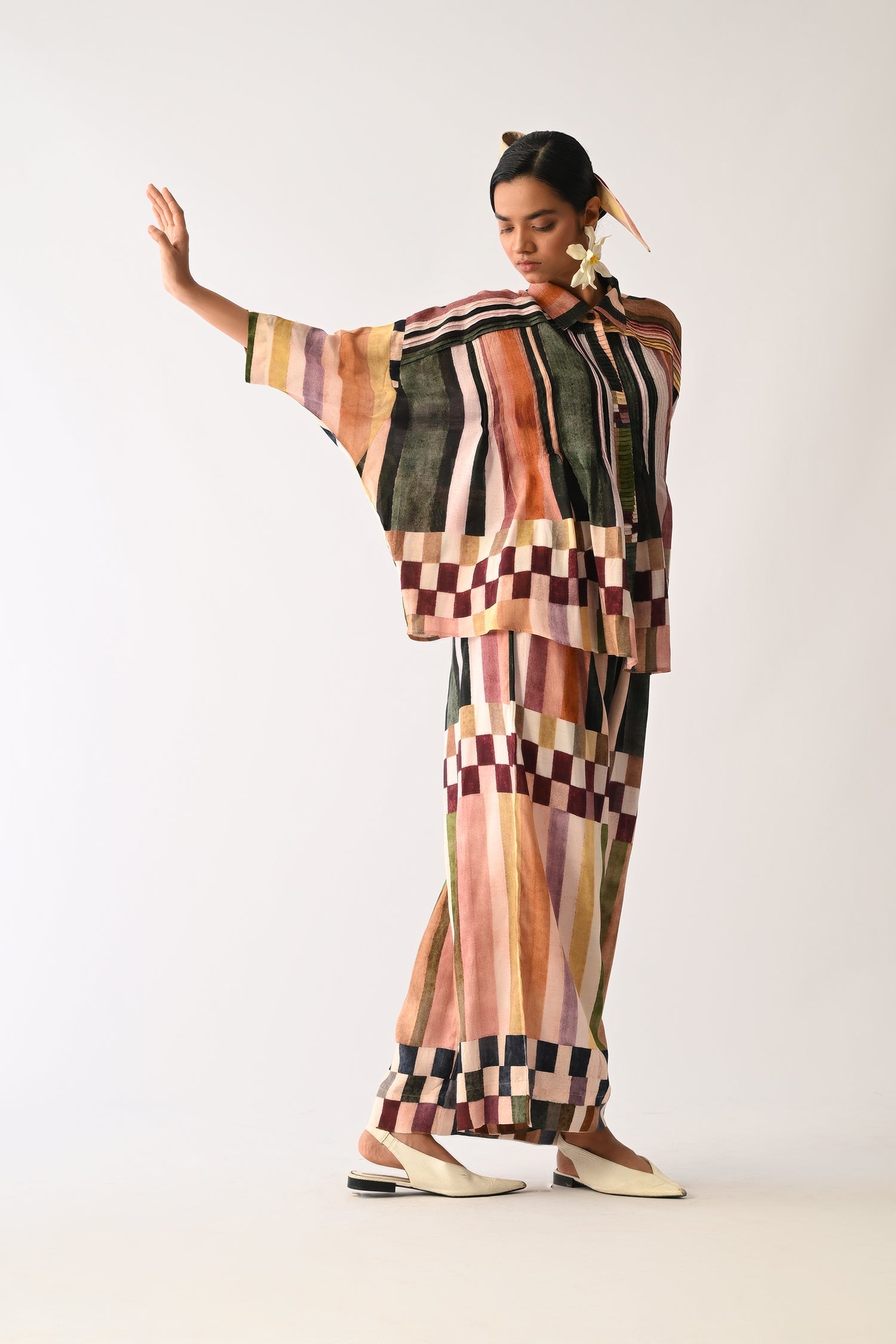 MOSaic Pintuck Shirt Set