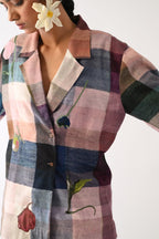 Afterglow Psyflora Appliqué Shirt Set