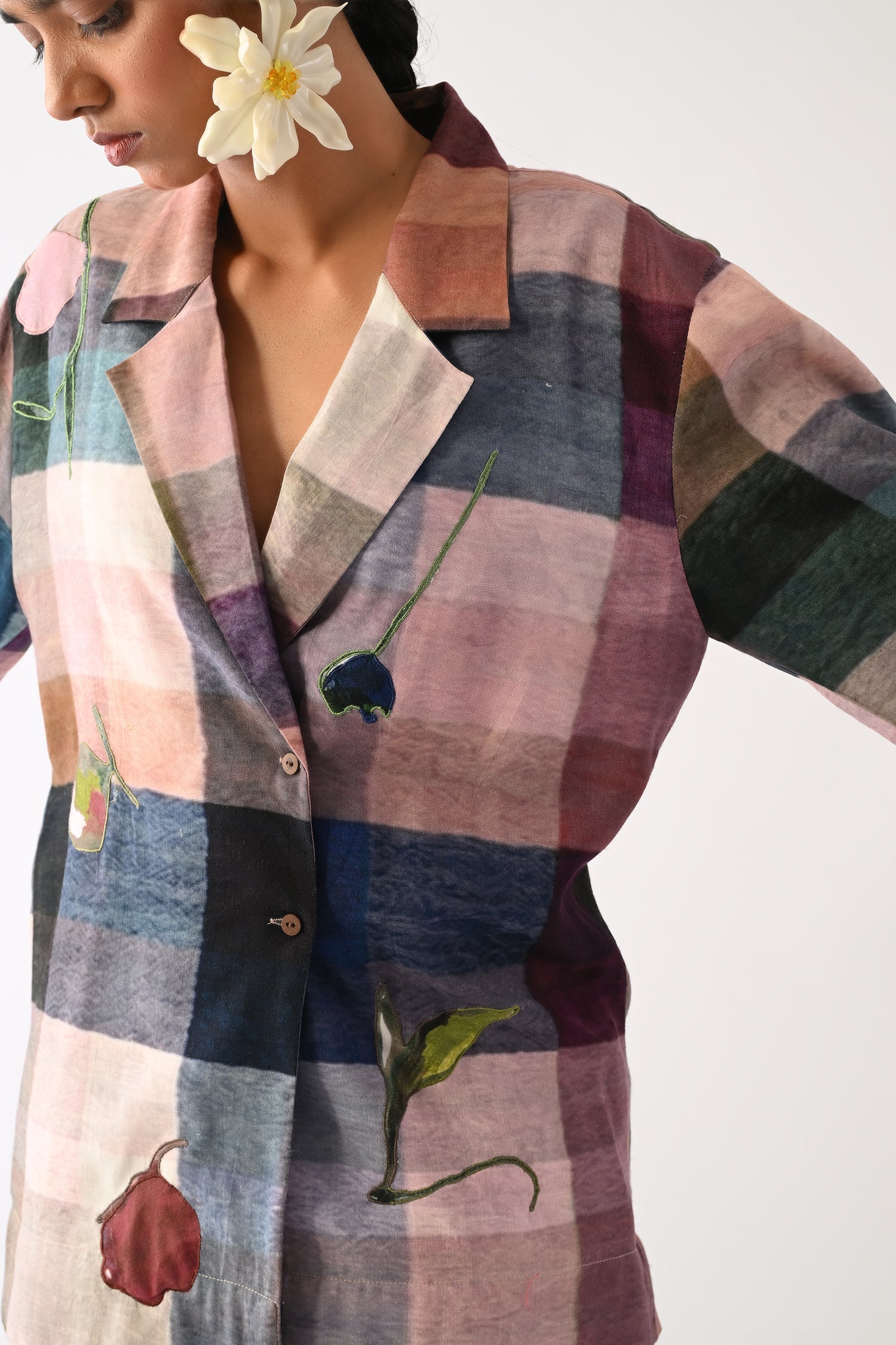 Afterglow Psyflora Appliqué Shirt
