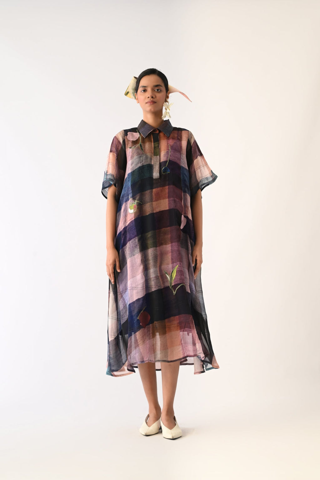 Afterglow Overlay Appliqué Dress Set