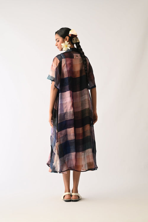 Afterglow Overlay Appliqué Dress