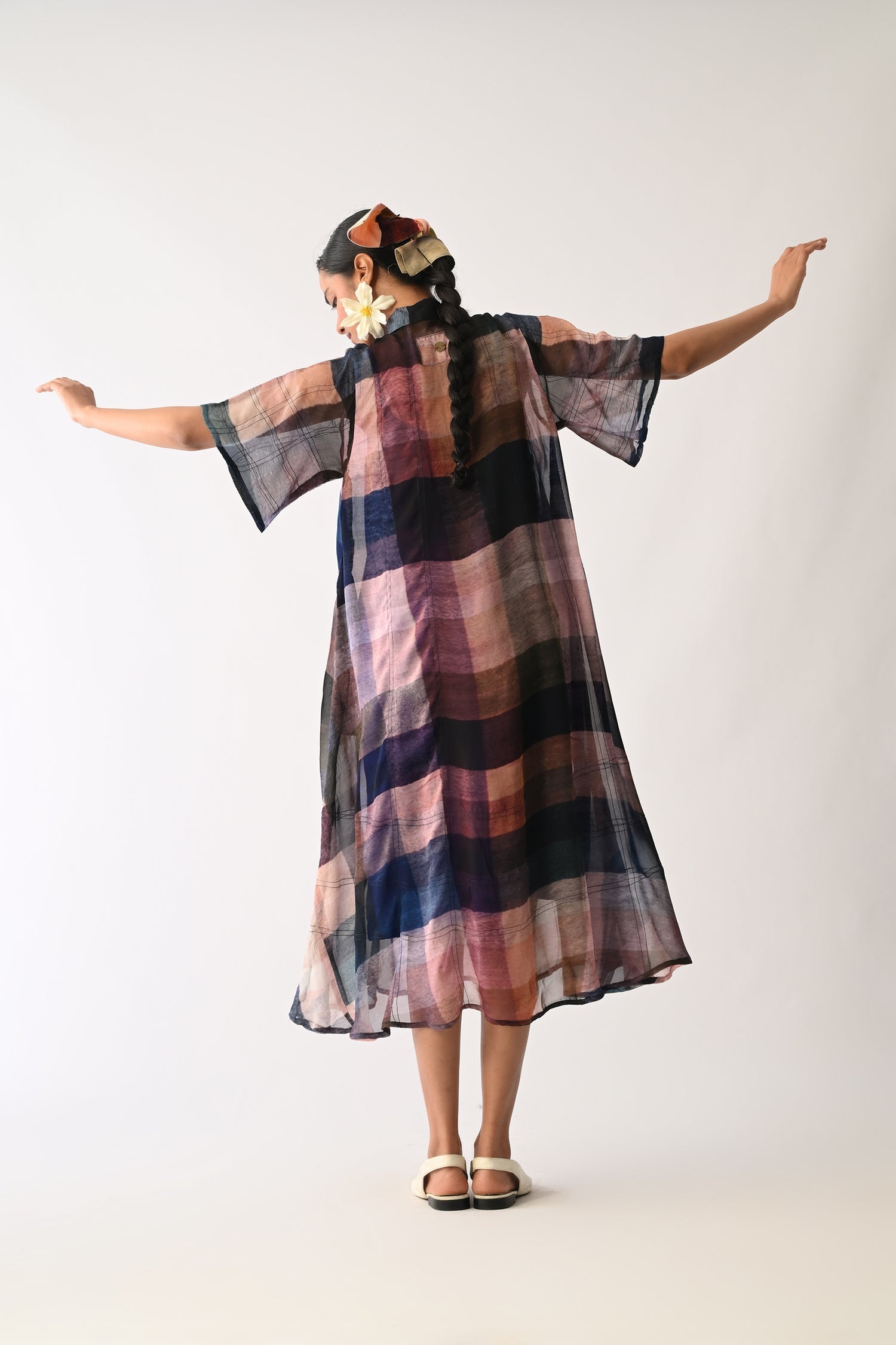 Afterglow Overlay Appliqué Dress Set