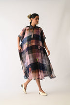 Afterglow Overlay Appliqué Dress