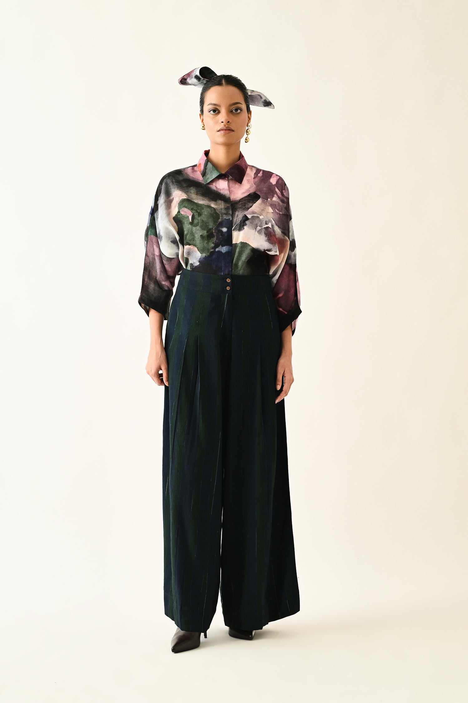Navy Stripes PP Pant
