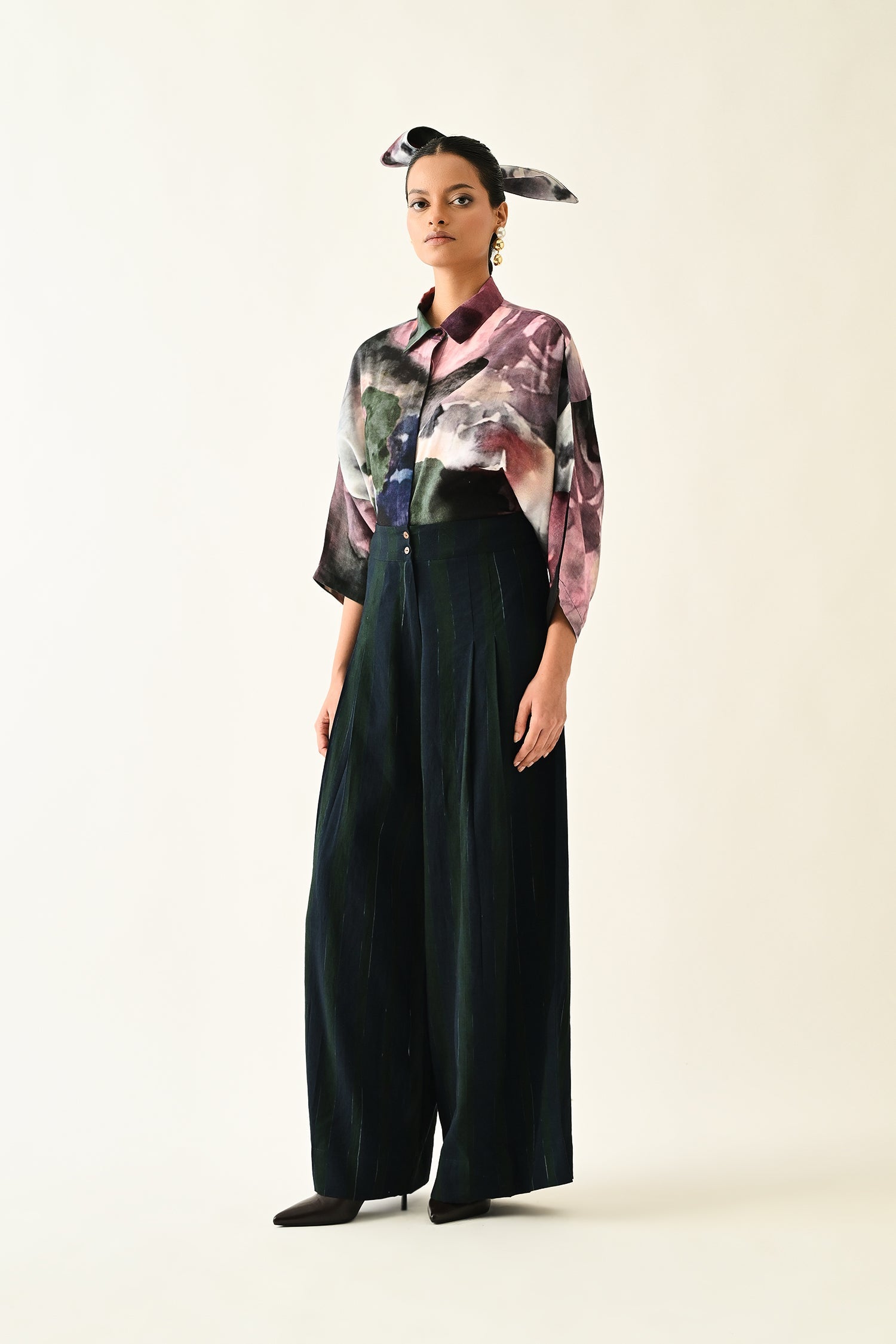 Navy Stripes PP Pant