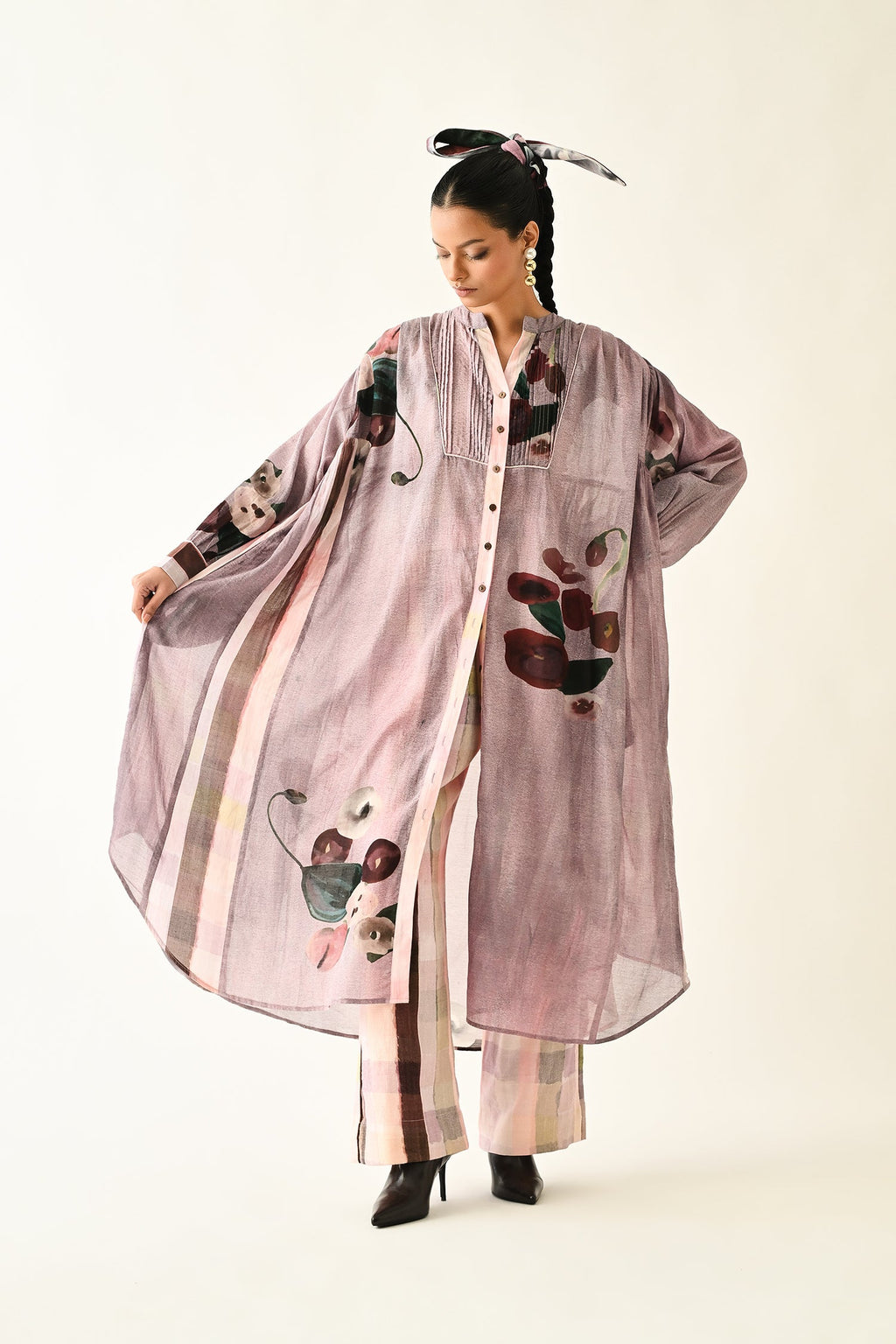 Dusk Pink Thistle Dress
