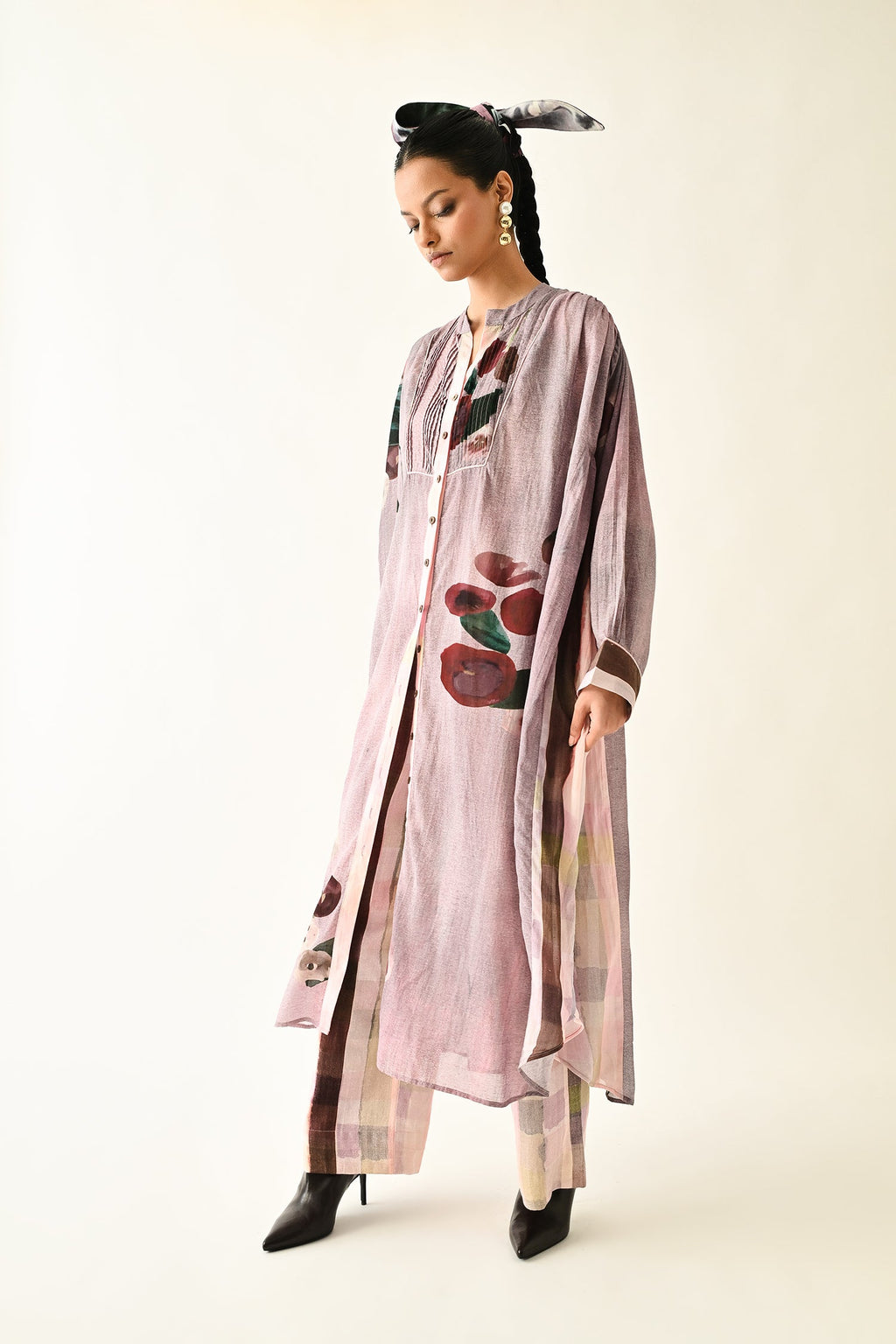 Dusk Pink Thistle Dress