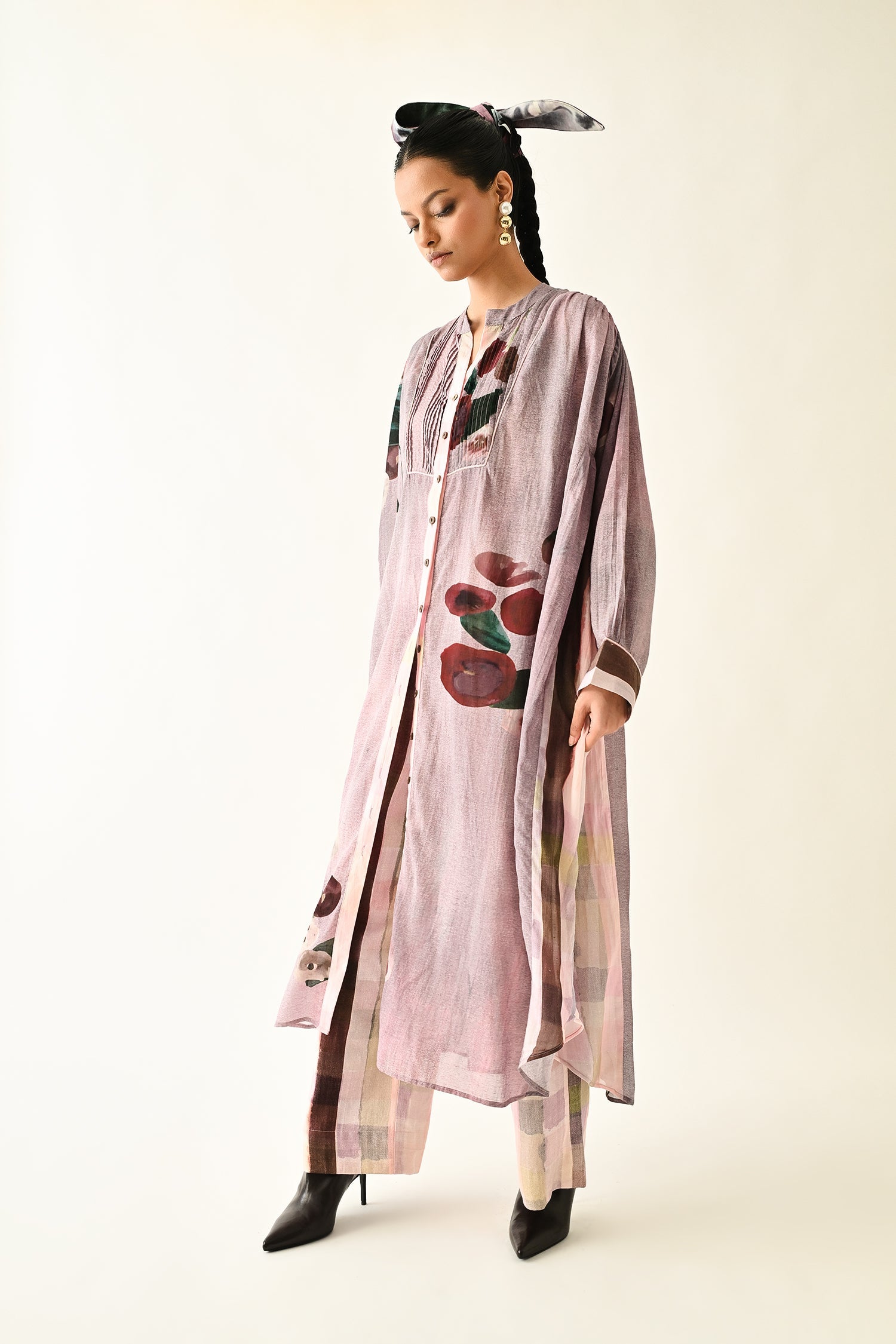 Dusk Pink Thistle Dress