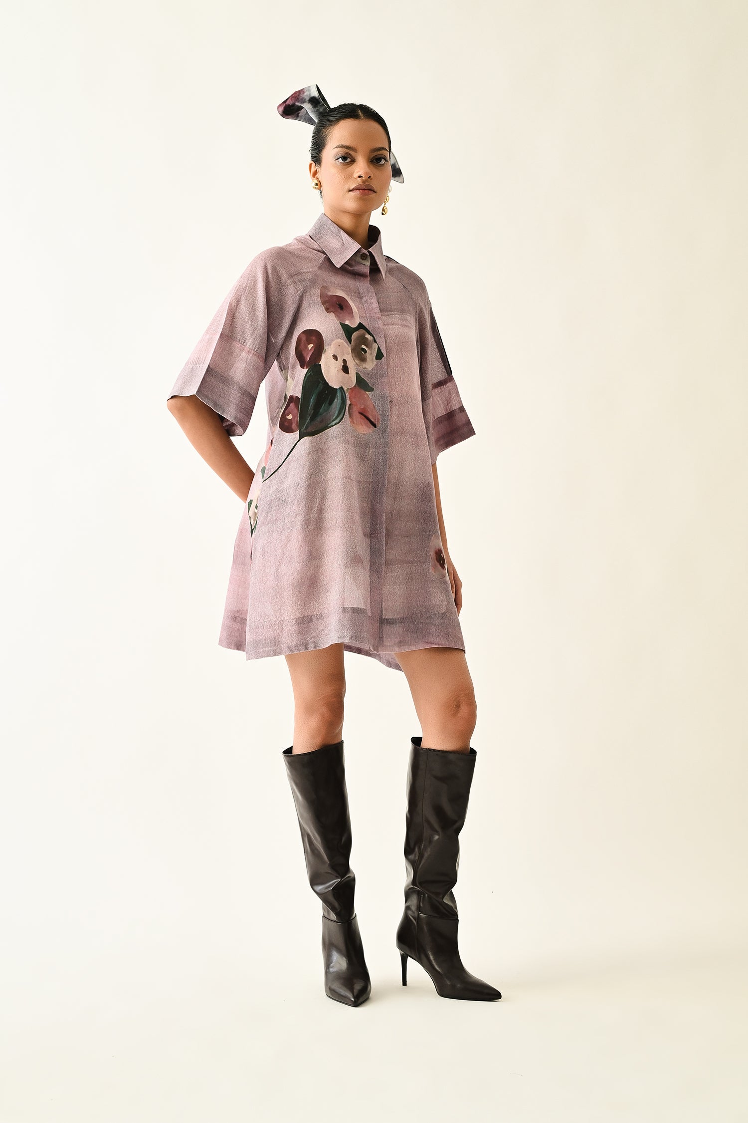 Dusk Pink  Aline Short Dress