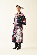 Twilight Bloom Trench Dress