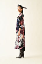 Twilight Bloom Trench Dress