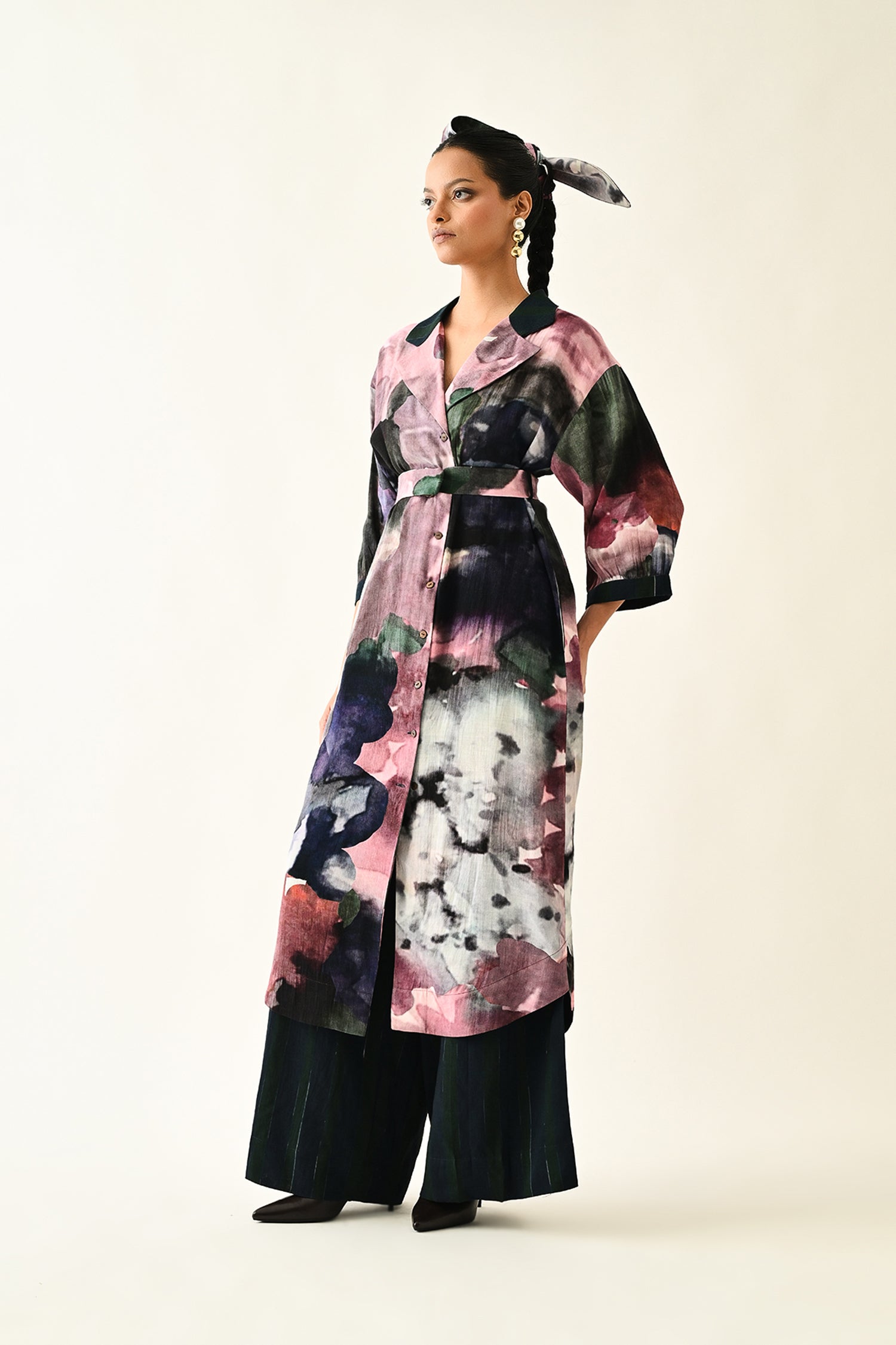 Twilight Bloom Trench Set