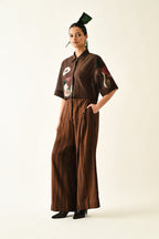 Brown Stripes PP Pant