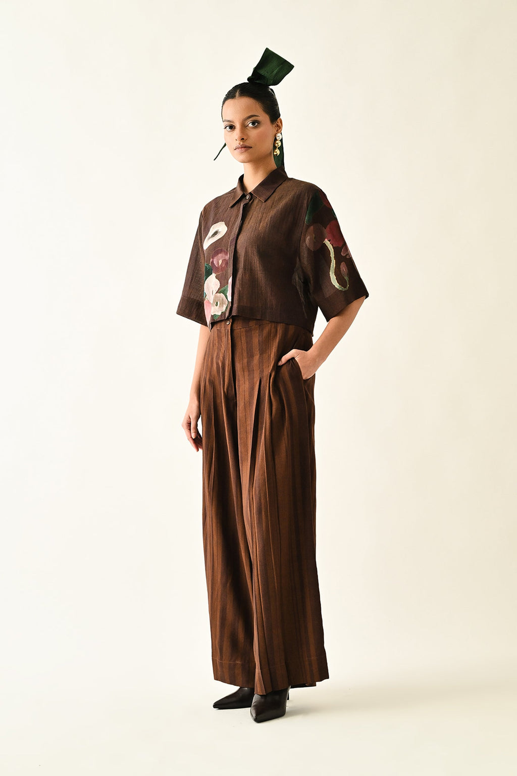 Brown Stripes PP Pant
