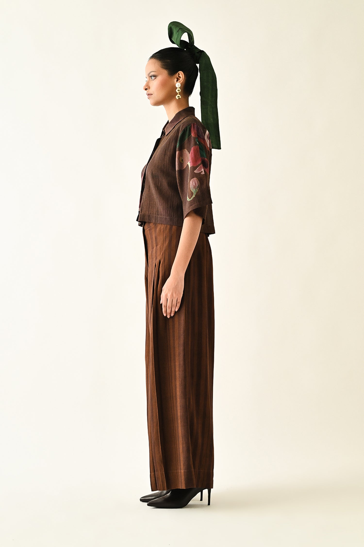 Brown Stripes PP Pant
