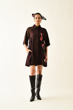 Earth Bloom Aline Short Dress