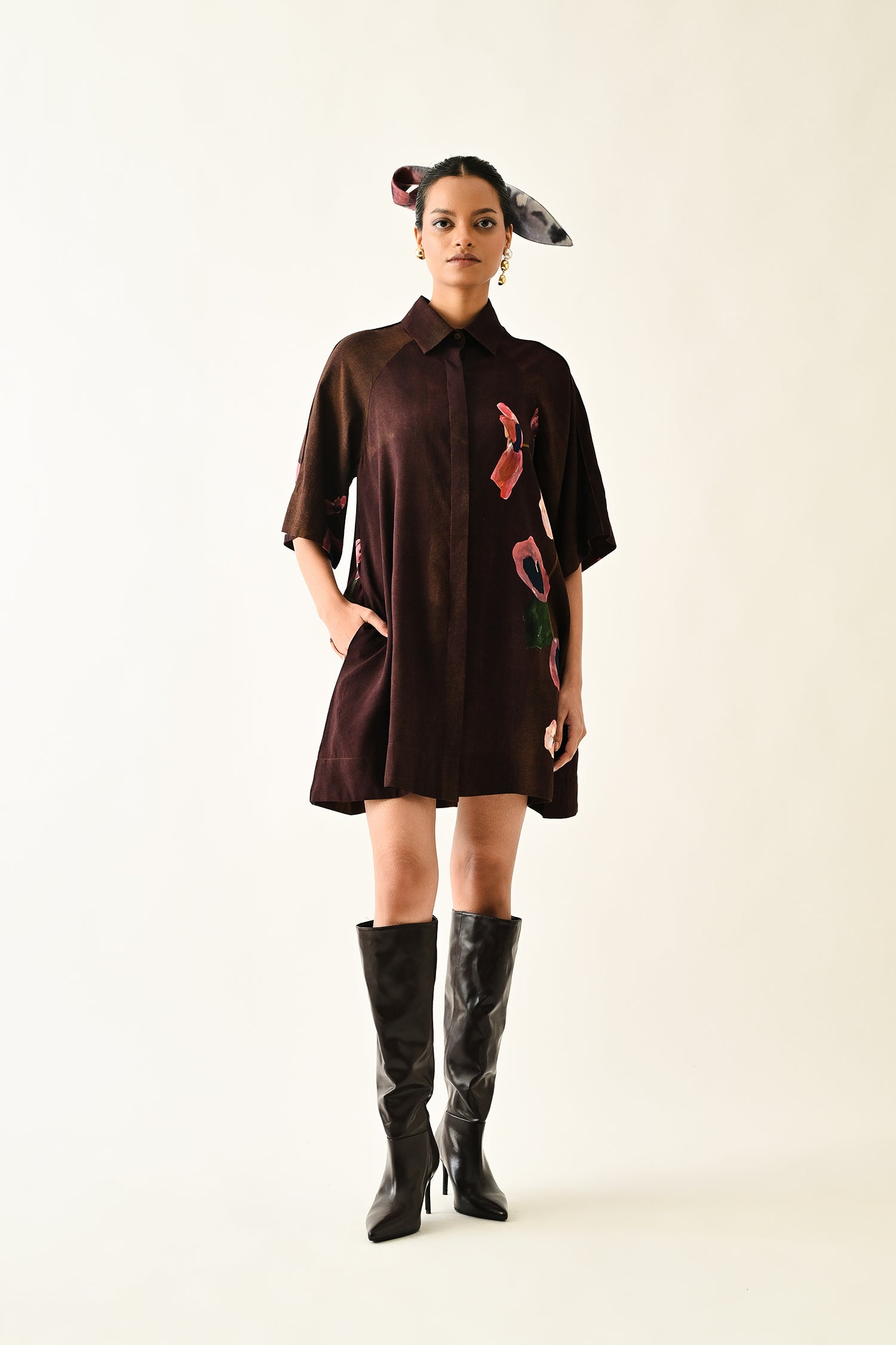Earth Bloom Aline Short Dress