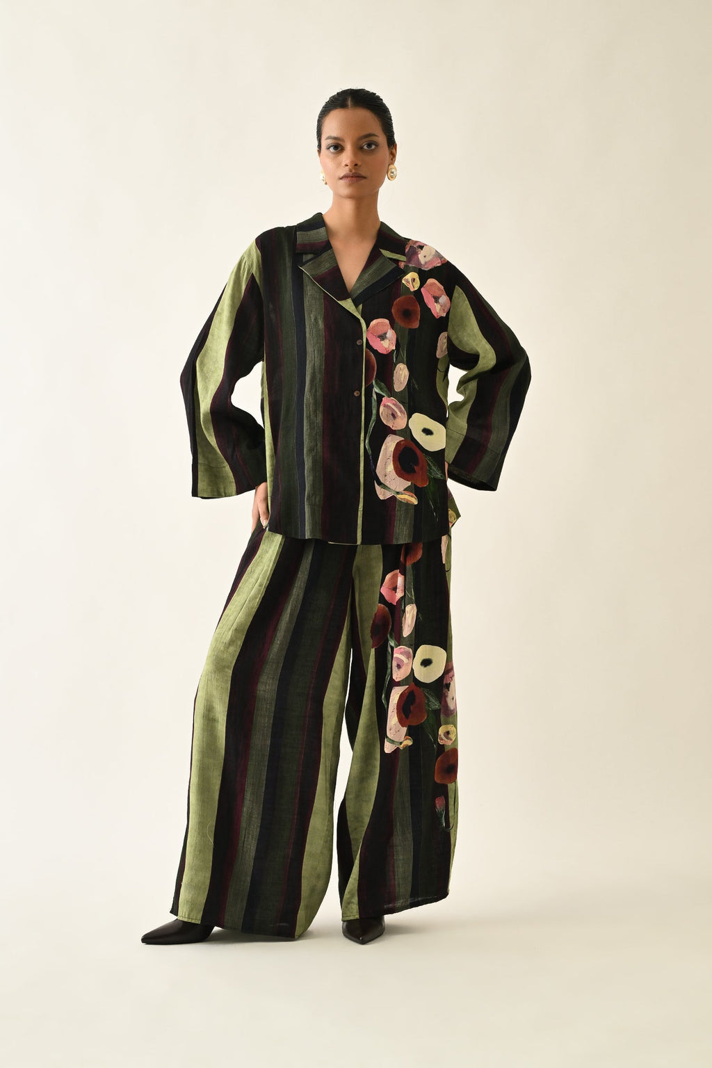 MOSs Stripes Jacket Set