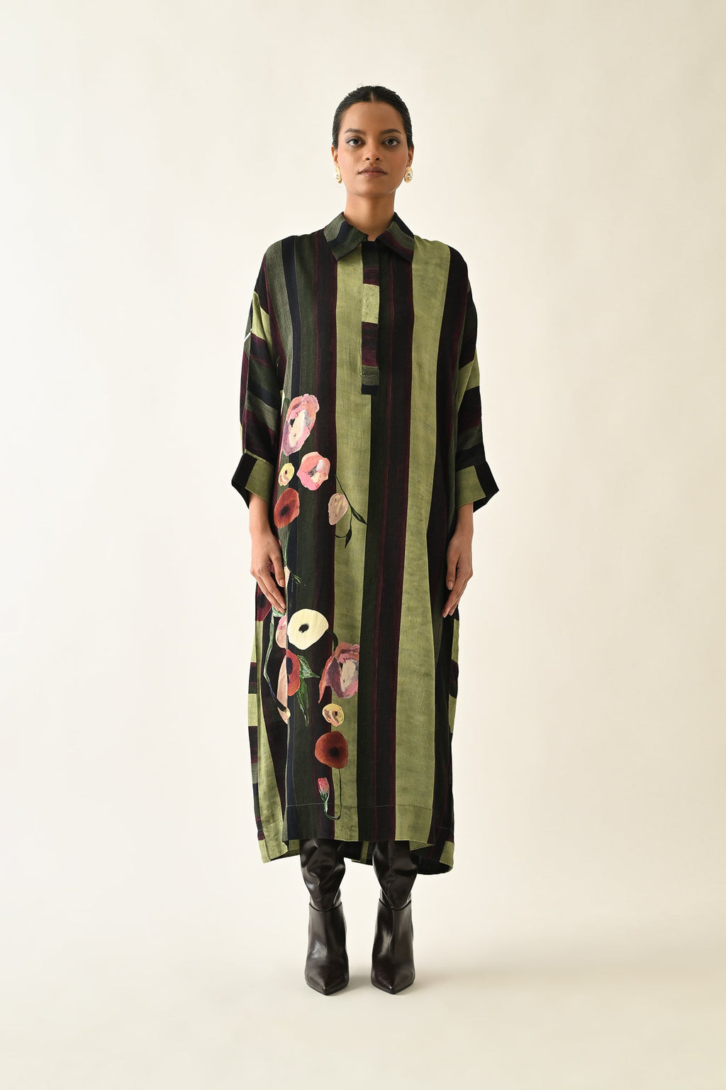 Moss Stripes MH Dress