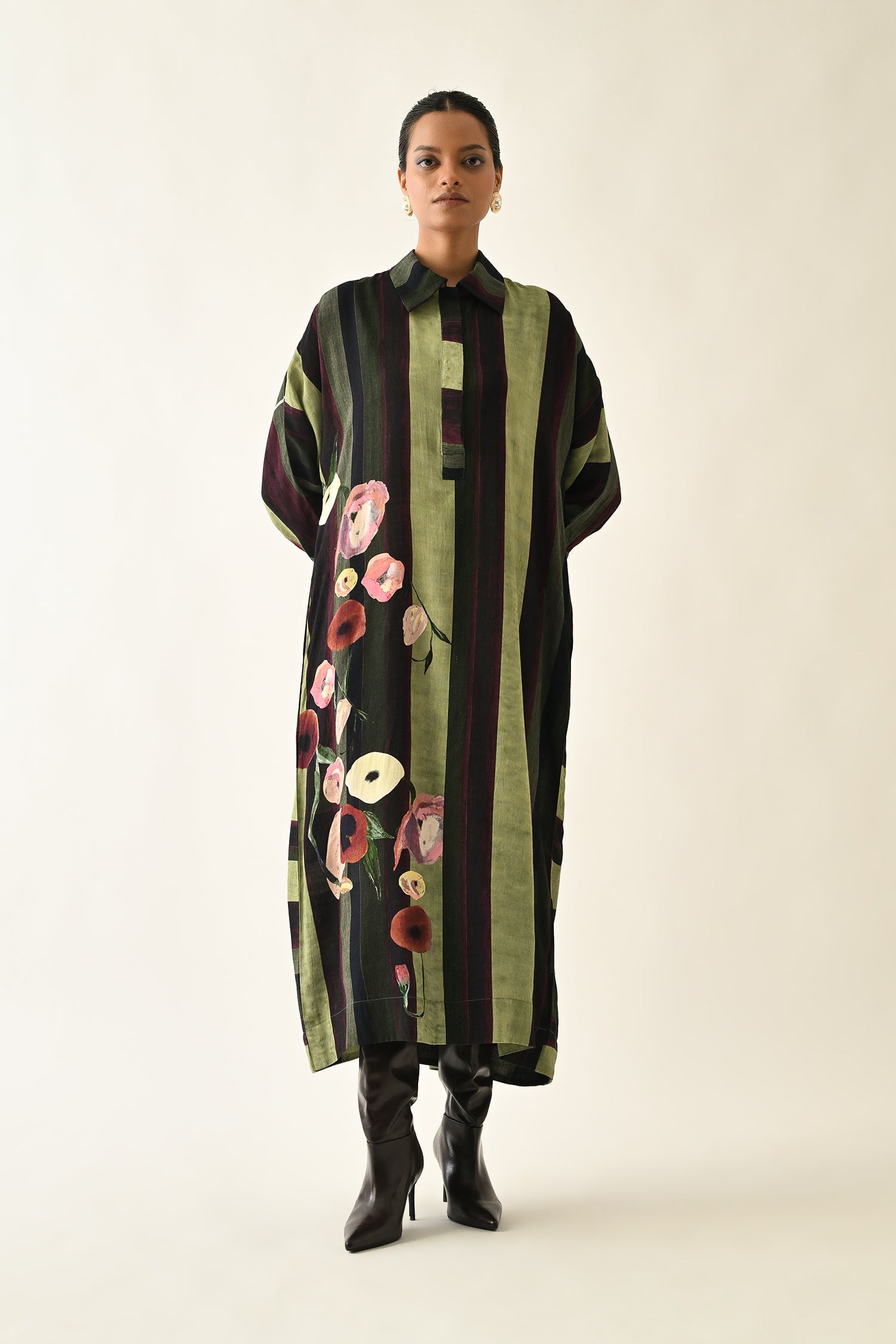 Moss Stripes MH Dress