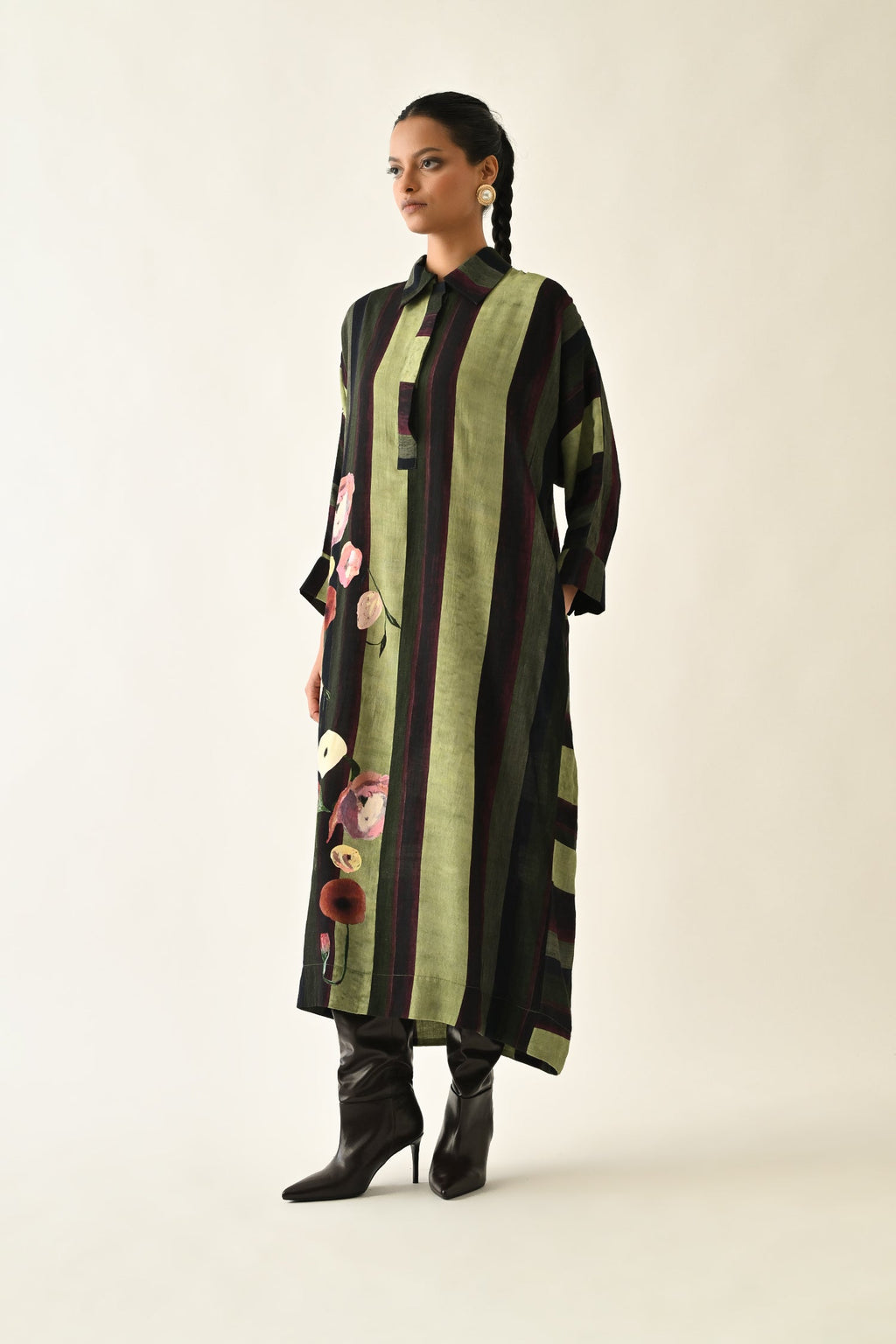 Moss Stripes MH Dress