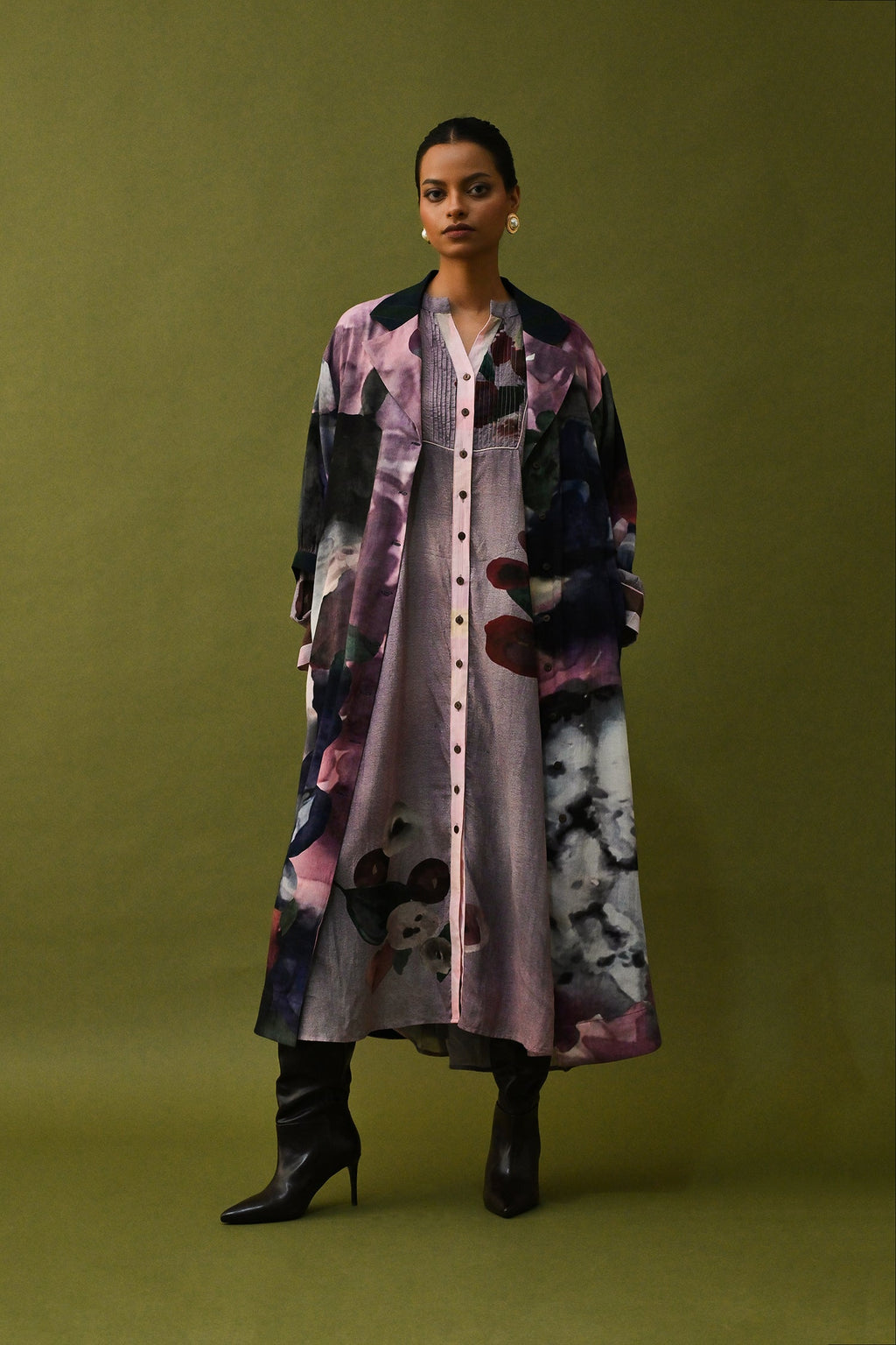 Dusk Pink Trench Set