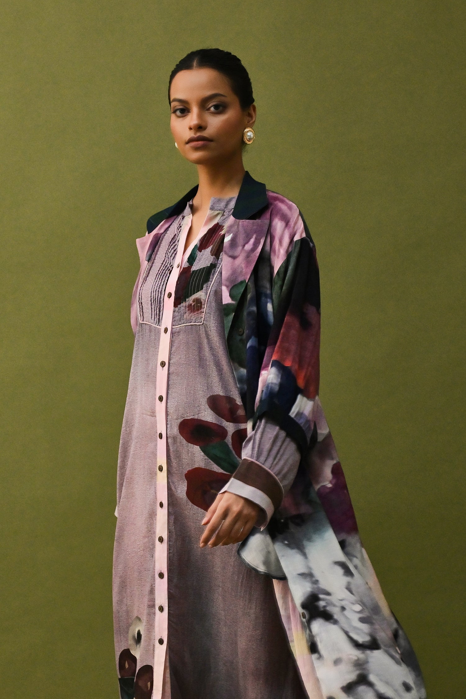 Dusk Pink Trench Set