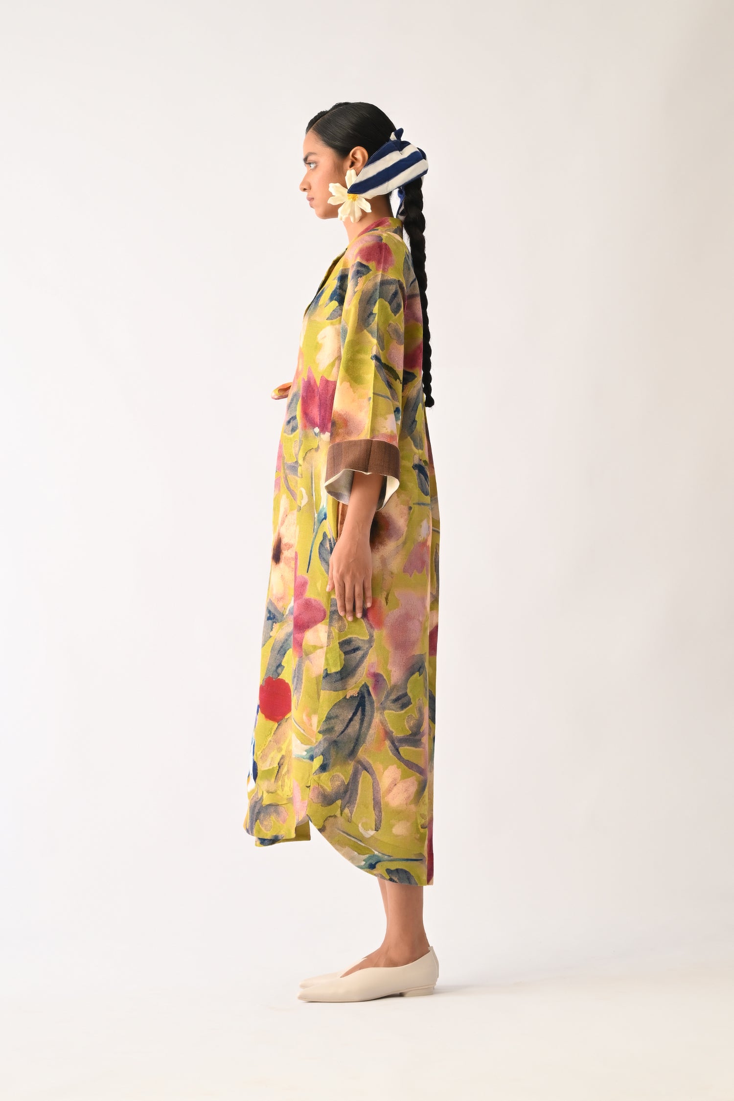 Liberty Olive Wrap  Dress