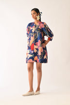 Liberty RB Bubble Sleeve Aline Short Dress