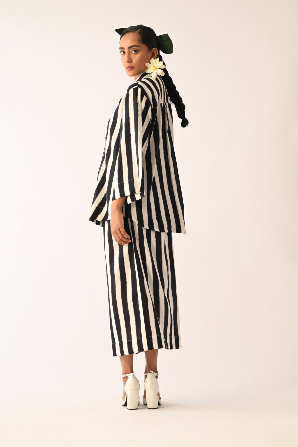 Revolt B&W Midi Skirt