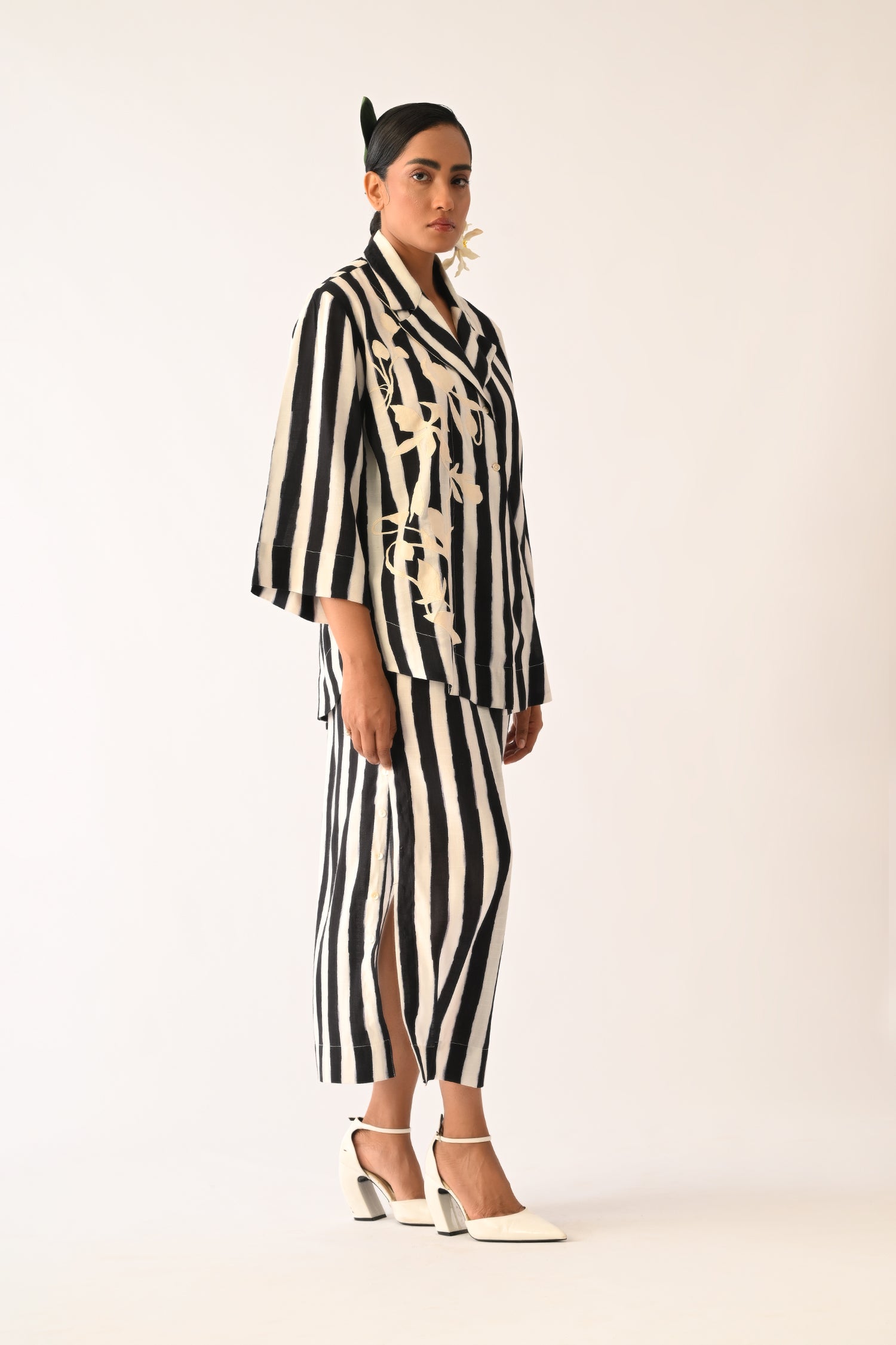 Revolt B&W Midi Skirt