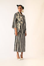 Revolt B&W Psyflora Appliqué Shirt Set