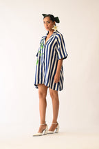 Revolt RB Trench Aline Short Appliqué Dress