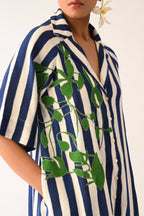 Revolt RB Trench Aline Short Appliqué Dress