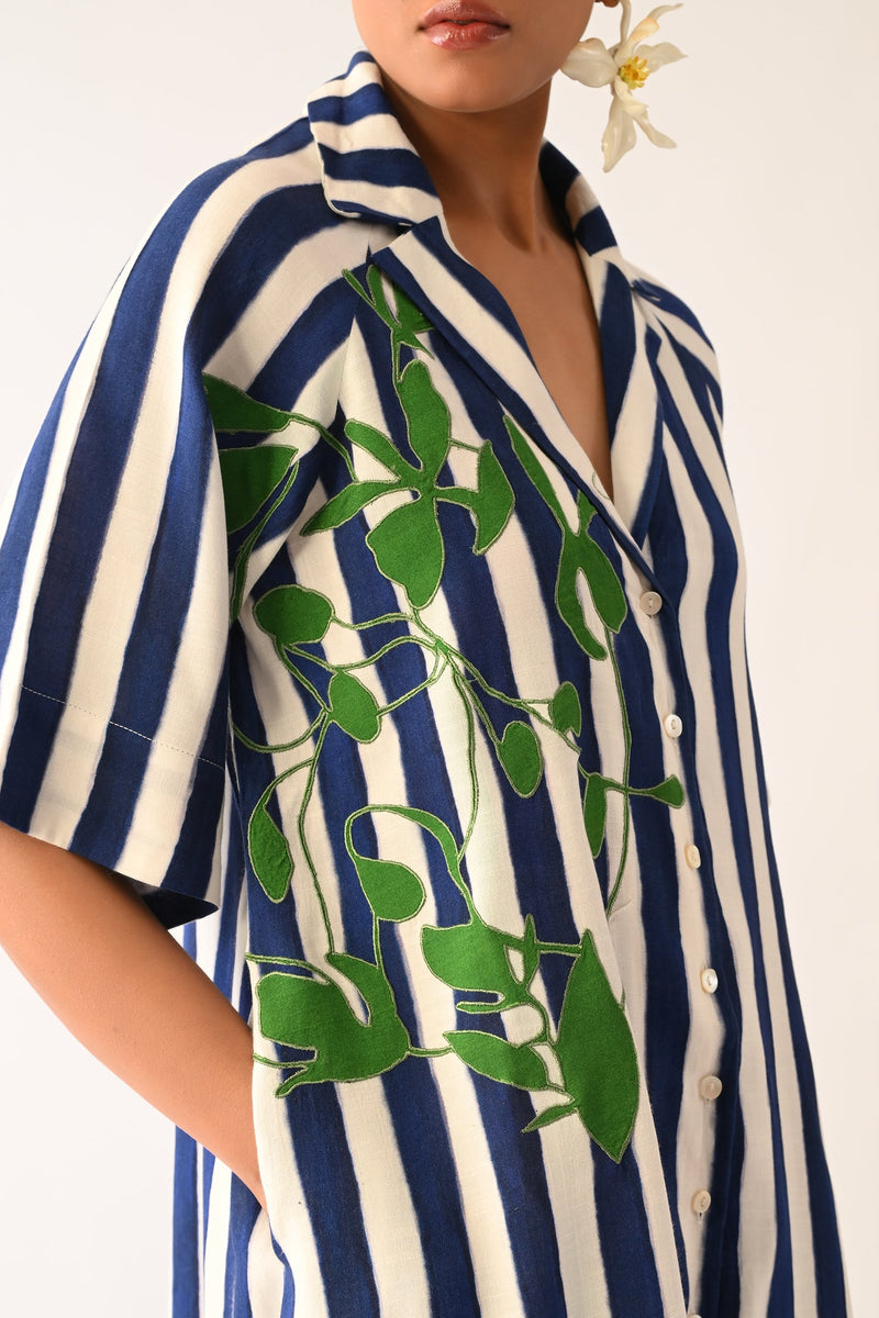 Revolt RB Trench Aline Short Appliqué Dress