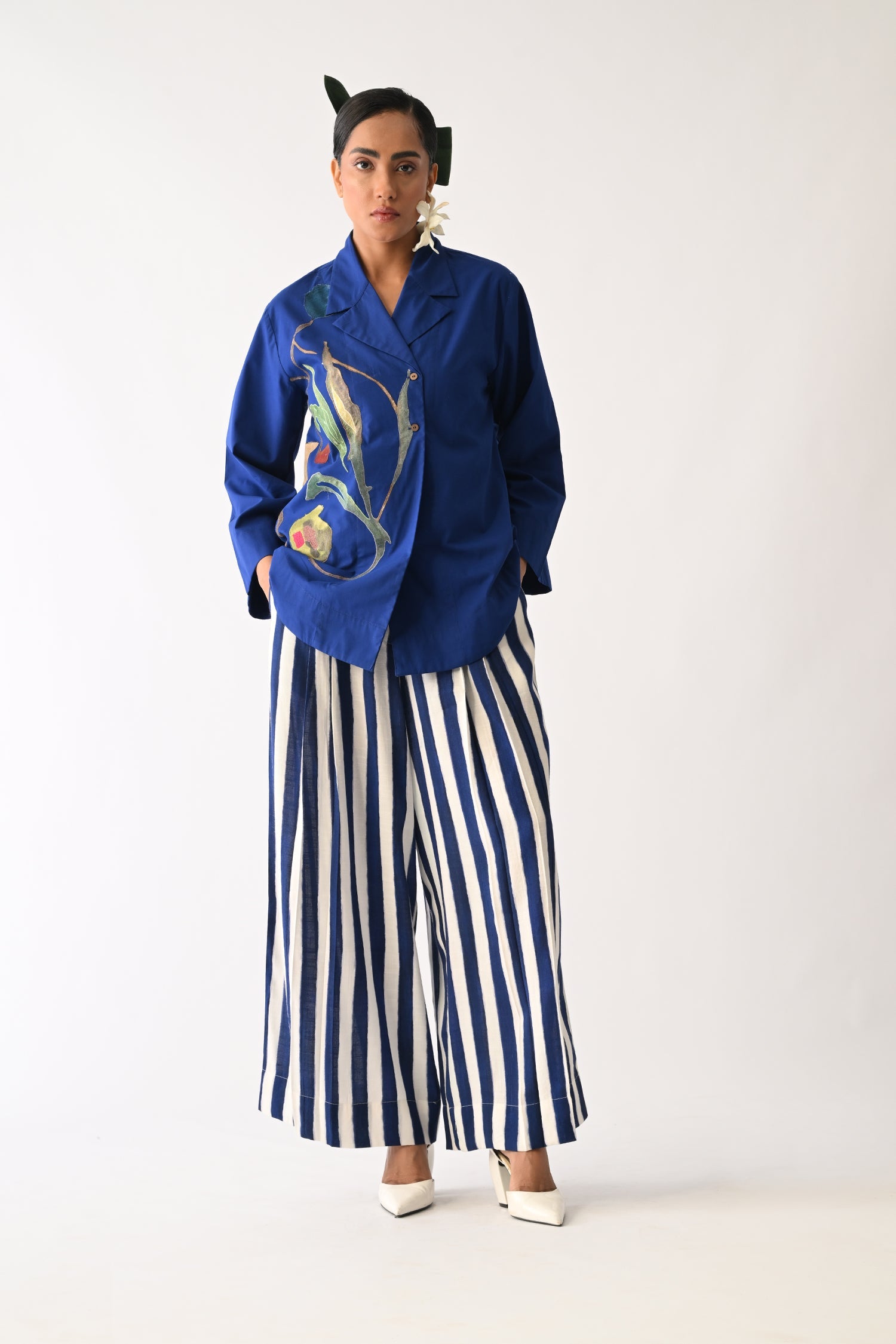 Botanica-Revolt RB Psyflora Appliqué Shirt Set