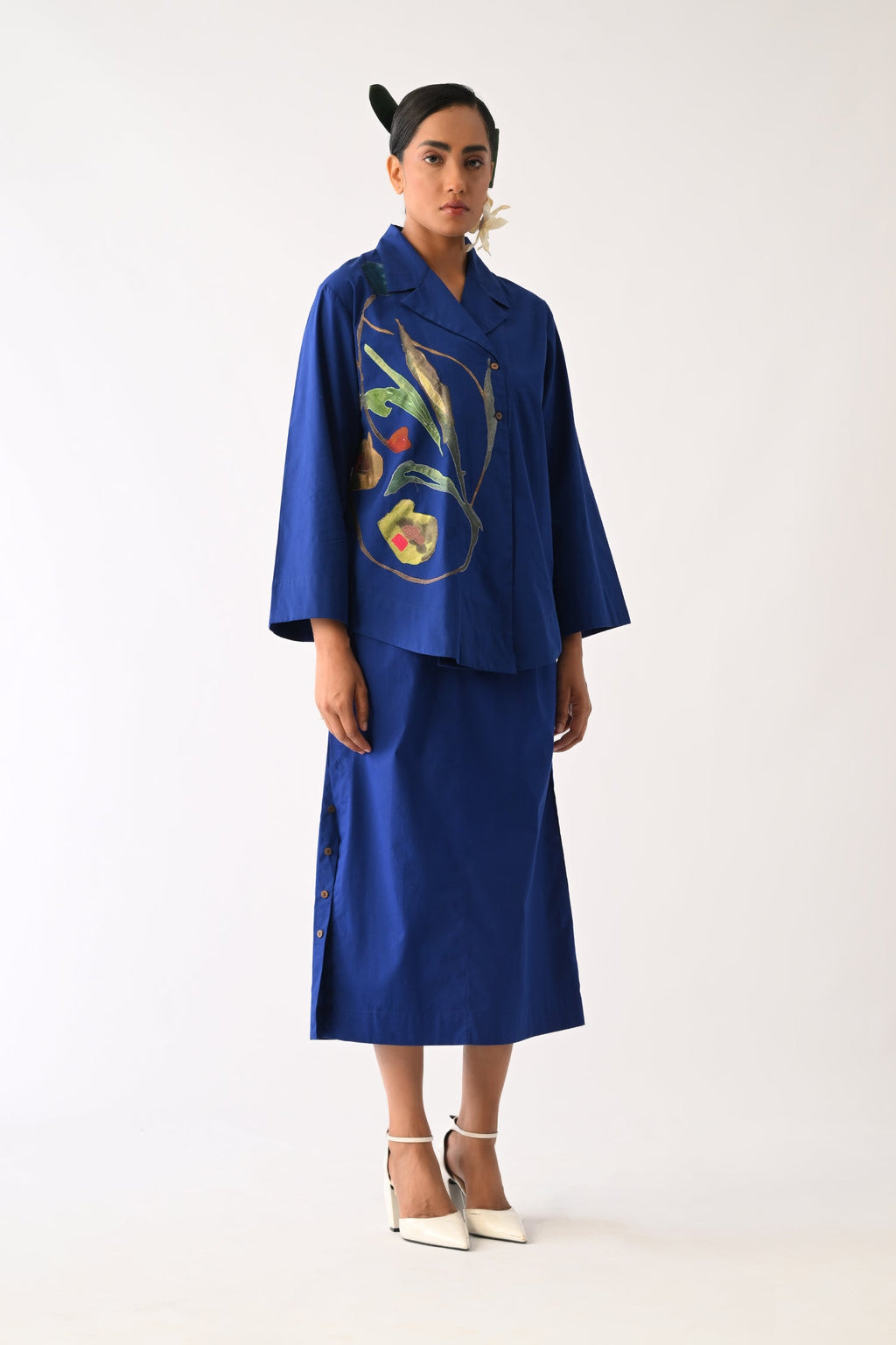 Botanica RB Psyflora Appliqué Shirt Set