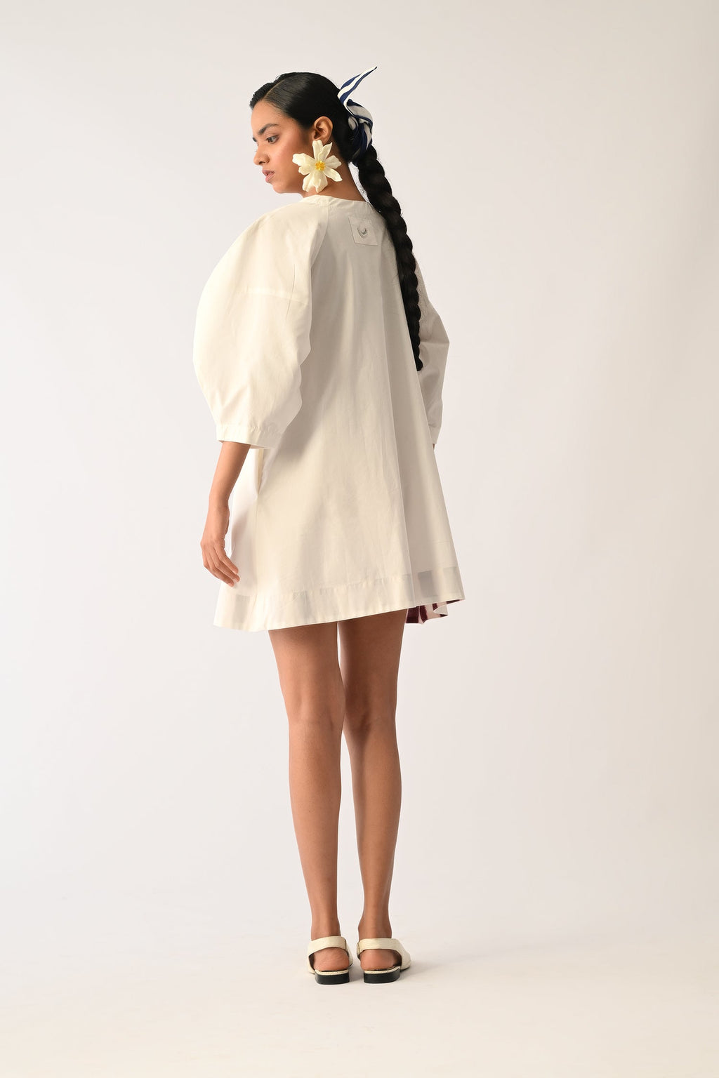 Botanica Ivory Bubble Aline Appliqué Dress