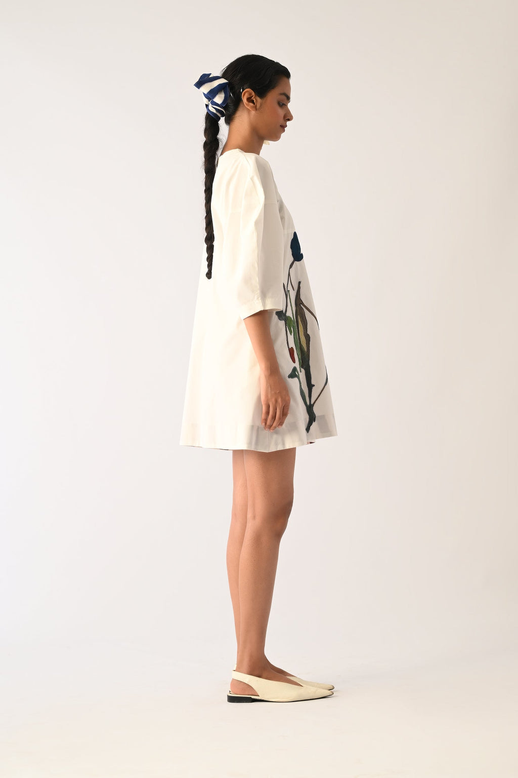 Botanica Ivory Bubble Aline Appliqué Dress