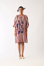 Revolt Bric Beach Appliqué Dress