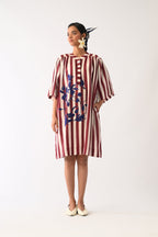 Revolt Bric Beach Appliqué Dress