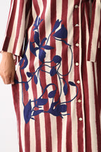 Revolt Bric Wrap Appliqué Dress