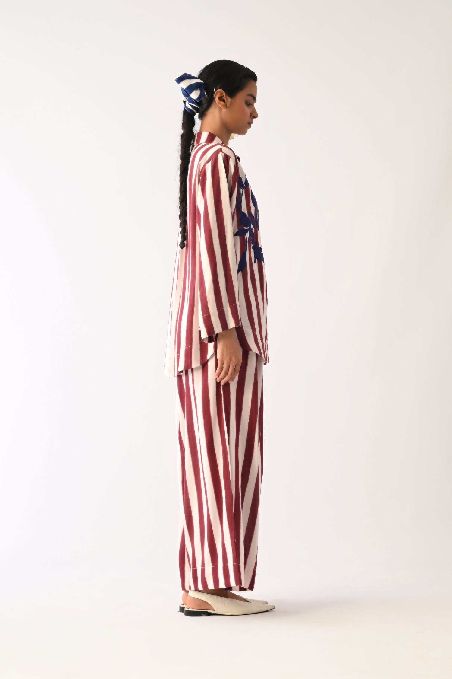 Revolt Bric Psyflora Appliqué Shirt