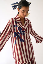 Revolt Bric Psyflora Appliqué Shirt